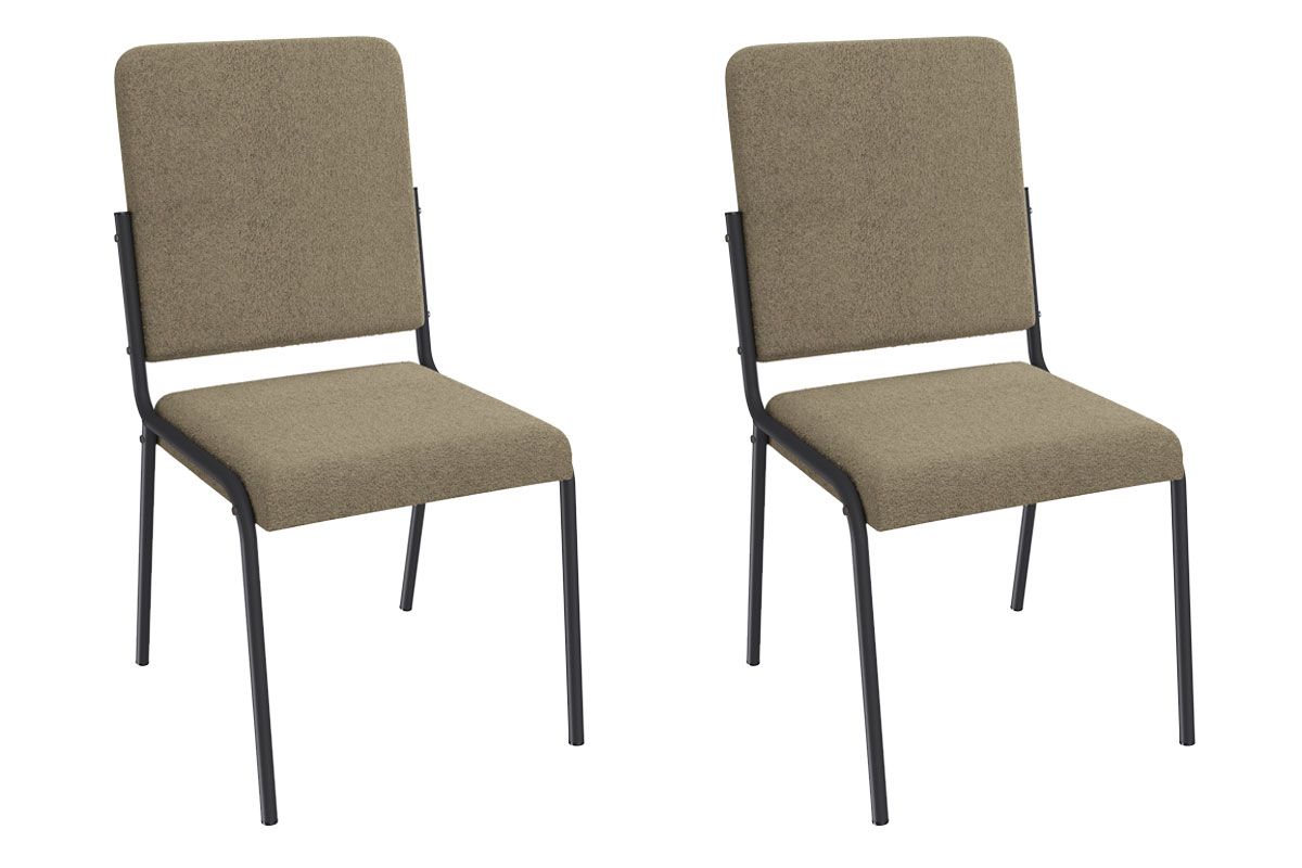 Cadeira Jantar Genebra 2C129PRF Aço Kit 2 Un Kappesberg