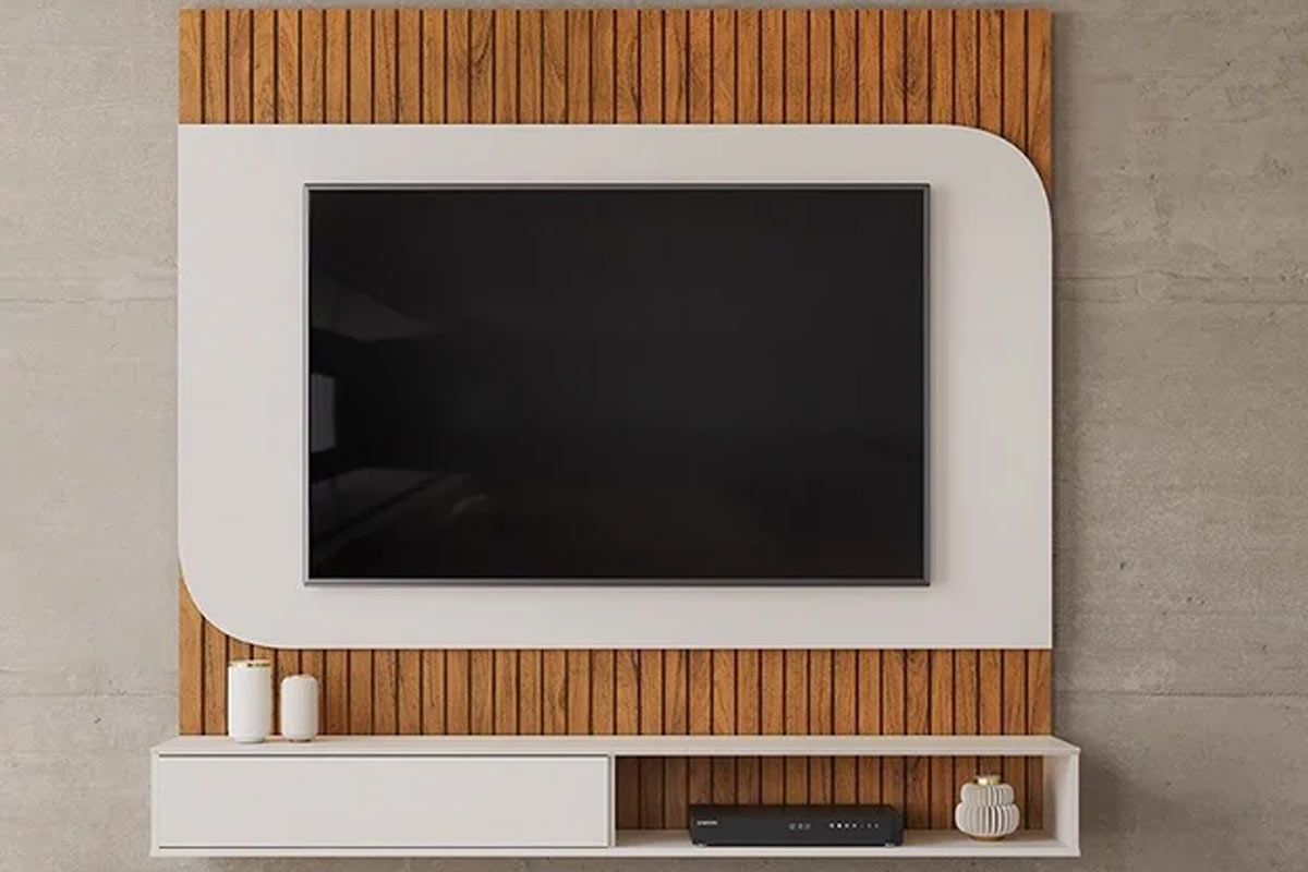 Painel Home p/ TV até 65 Pol Tom 150x139cm DJ Móveis