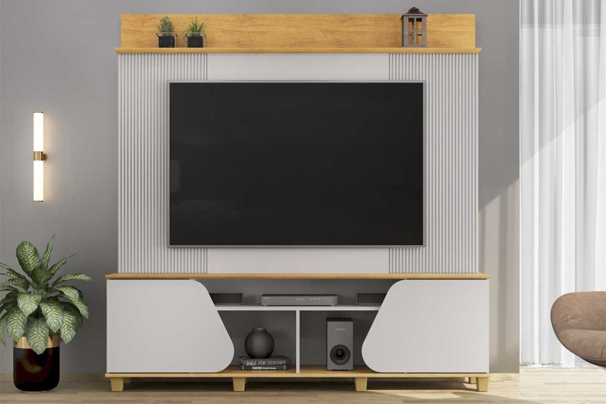 Home p/ TV até 70 Pol Henry c/ 2 Porta 182x184cm - DJ Móveis