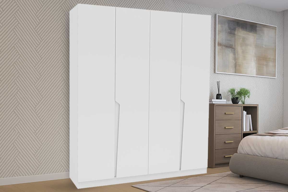 Guarda Roupa Casal 4 Portas e 4 Gavetas Porto Politorno
