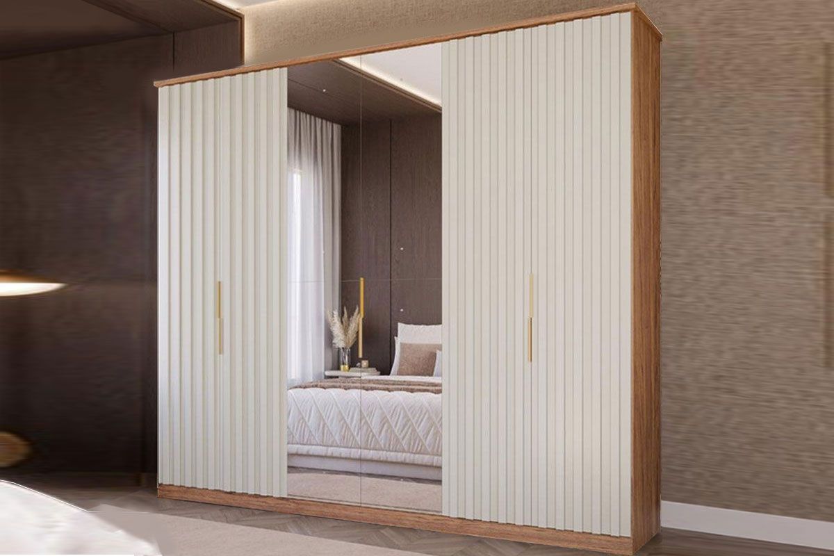 Guarda Roupa Casal 6 Portas ( 2 c/Espelho) e 6 Gavetas La Belle Panan