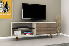 Rack Bancada p/ TV até 60 Pol Retrô c/2 Portas 160cm Movelbento