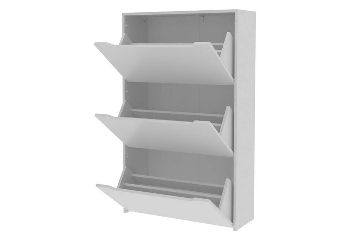 Armário Sapateira Quarto SA-3405 c/3 Portas Branco Tecno Mobili
