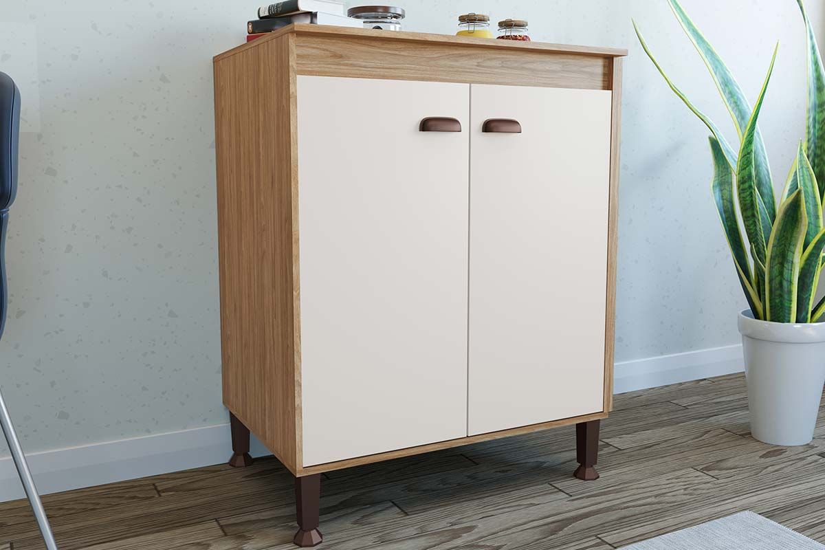 Balcão Cozinha Movelbento c/Tampo Torino c/2 Portas 70cm
