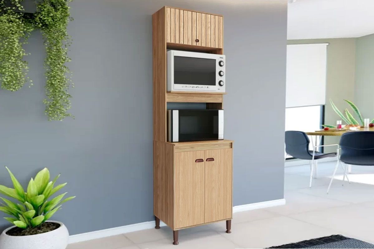 Paneleiro Cozinha Movelbento Torino c/3 Portas 1Ripada 63cm