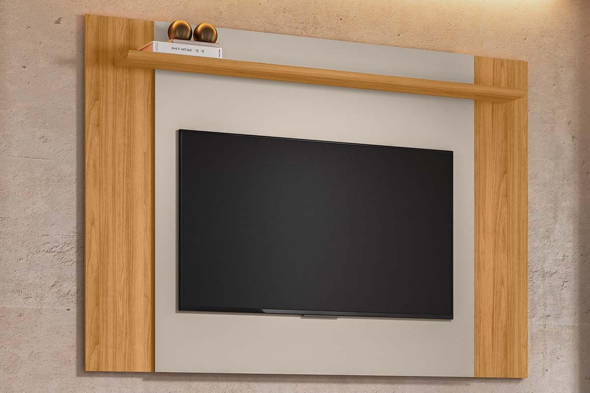 Painel Home p/ TV até 55 Pol Tulum Extensivel 1.6 x 1.8 c/1 Prat 180X124cm Linea Brasil