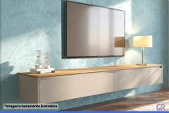 Rack Bancada p/ TV Modular 1.4 c/1 Gaveta Painel / Parede 136x033 Linea Brasil