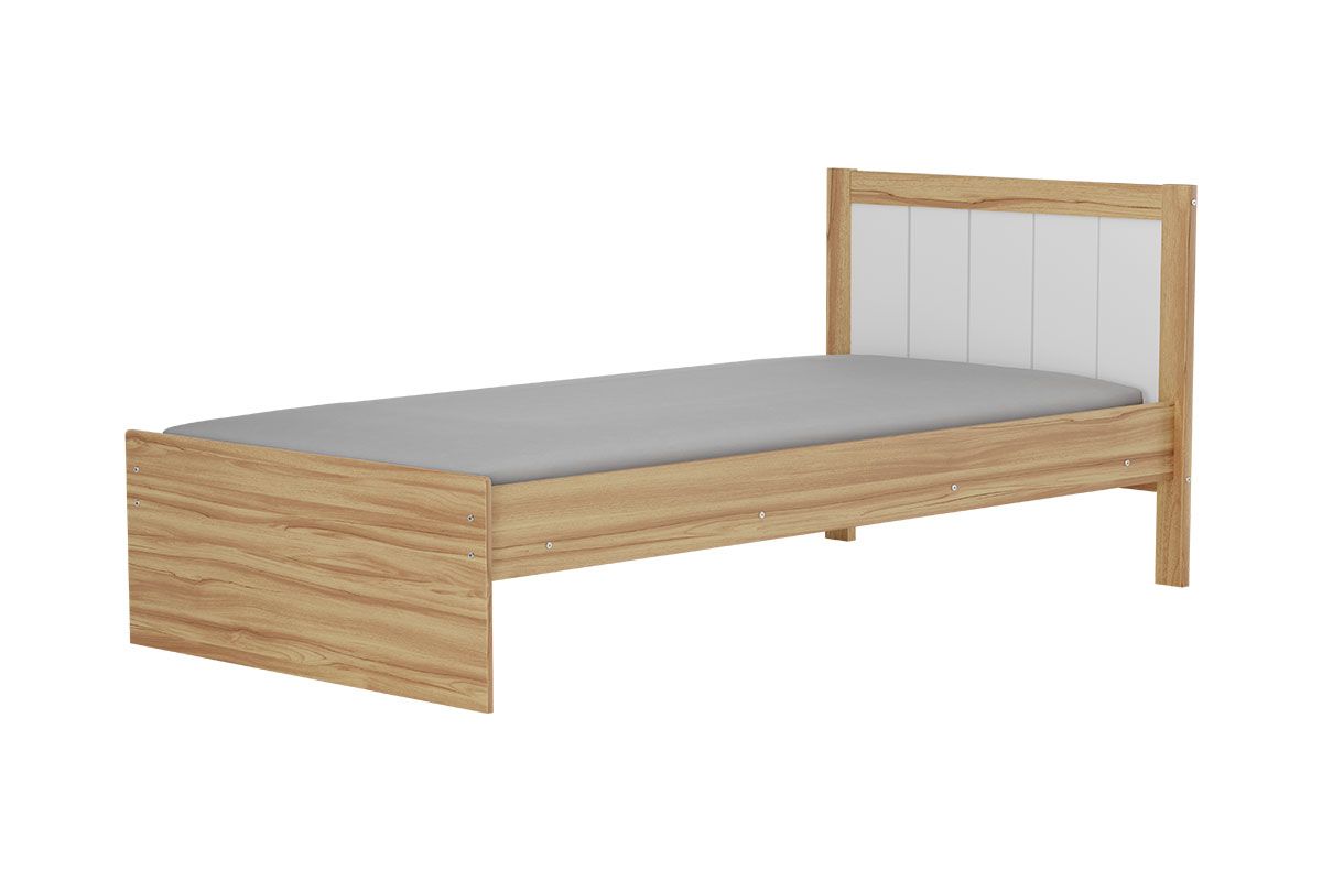 Mini Cama Infantil Manu Branco/Amêndoa - Peroba