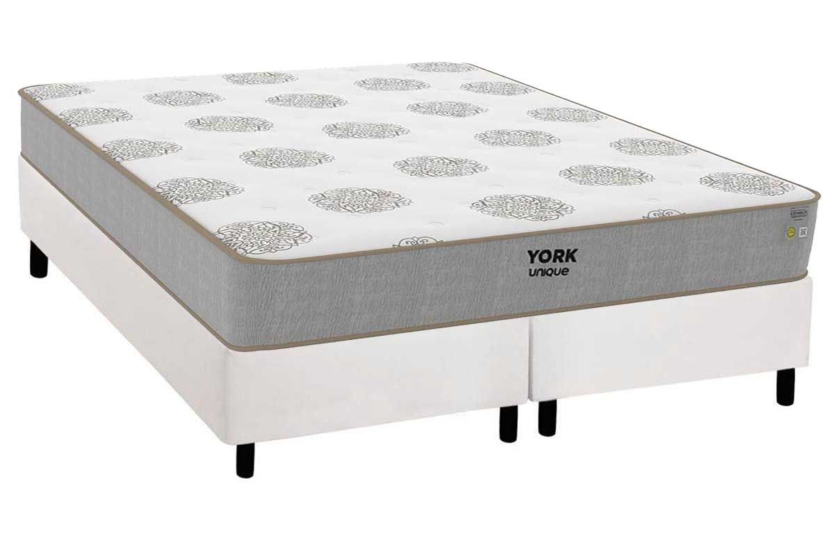 Colchão King D45 Plumatex York Unique 193x203x24