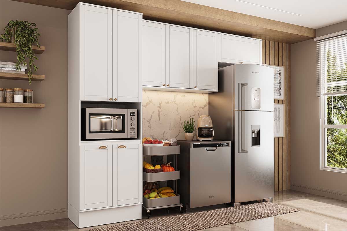 Cozinha Completa Carraro 3 Peças Bella C3P26