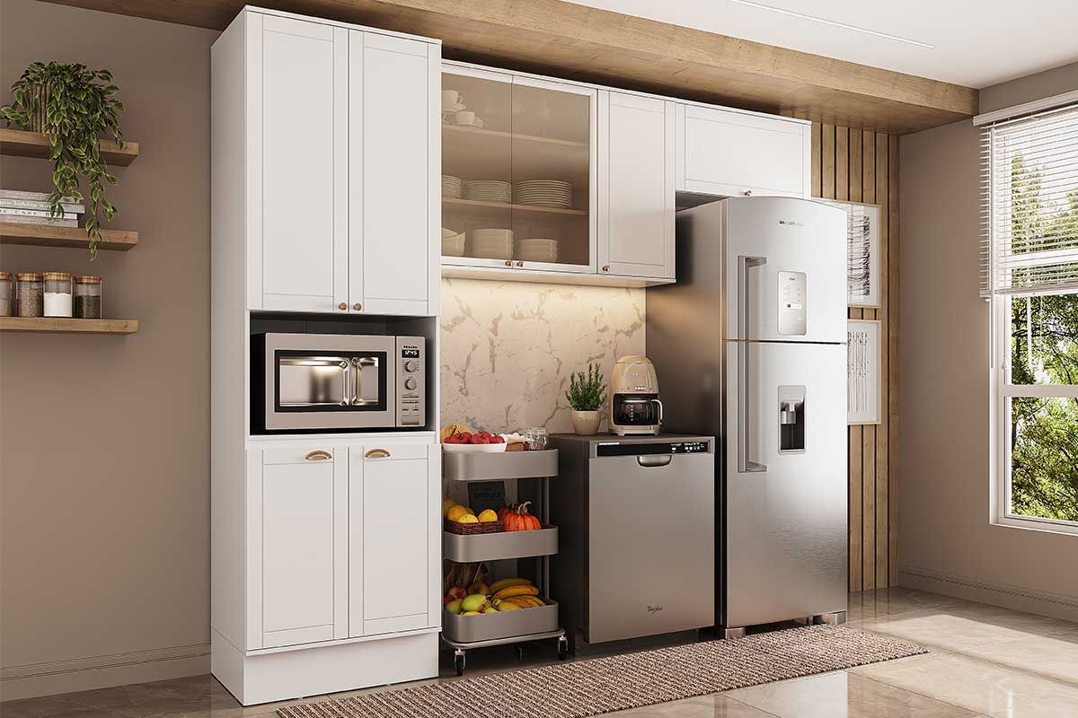 Cozinha Completa Carraro 3 Peças Bella C3P27