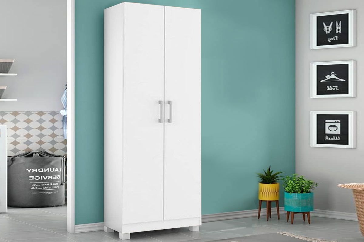 Armário Multiuso Lavanderia 626 c/ 2 Portas e Pés - Carraro