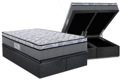 Cama Box Baú Filhão +Colchão Ortopédico Perpetual Herval