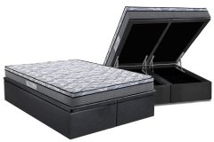 Cama Box Baú Filhão +Colchão Ortopédico Perpetual Herval