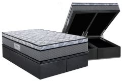 Cama Box Baú Filhão +Colchão Ortopédico Perpetual Herval