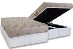 Cama Box Baú Filhão +Colchão Espuma D33 Cannes Herval
