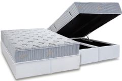 Cama Box Baú Filhão +Colchão Molas Premium Herval