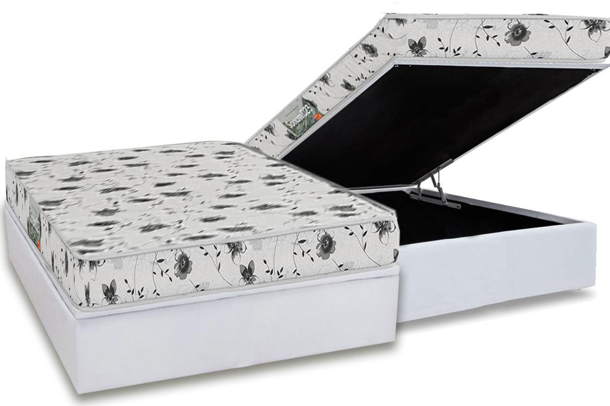 Cama Box Baú Filhão +Colchão Espuma D23 Sonum Herval