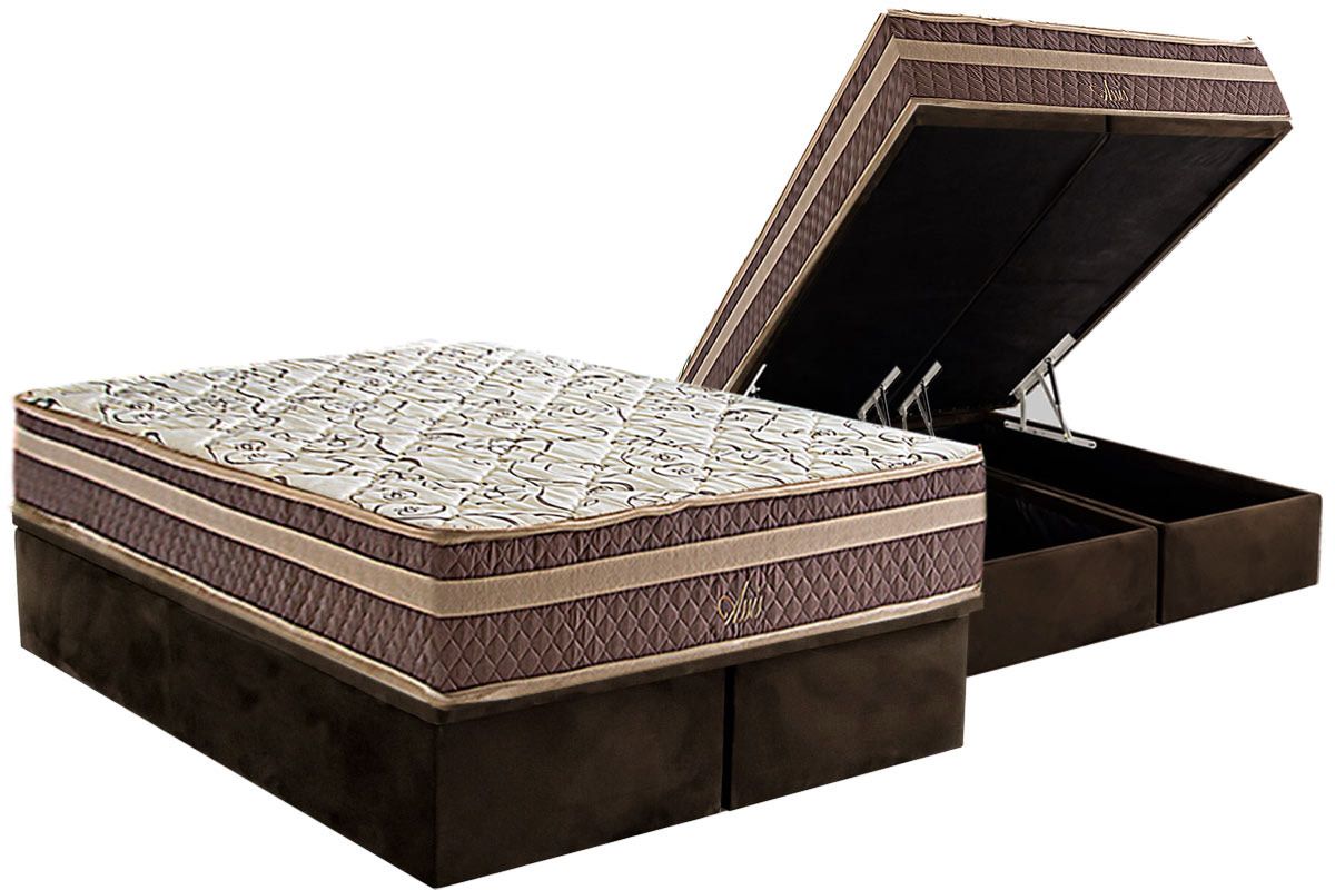 Cama Box Baú CRC +Colchão Molas Assis Herval