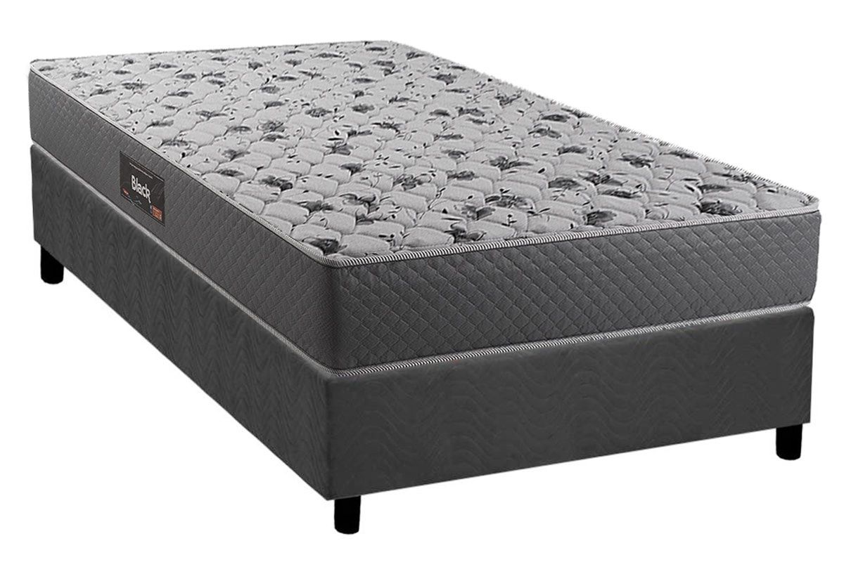 Cama Box CRC +Colchão Ortopédico Black Herval