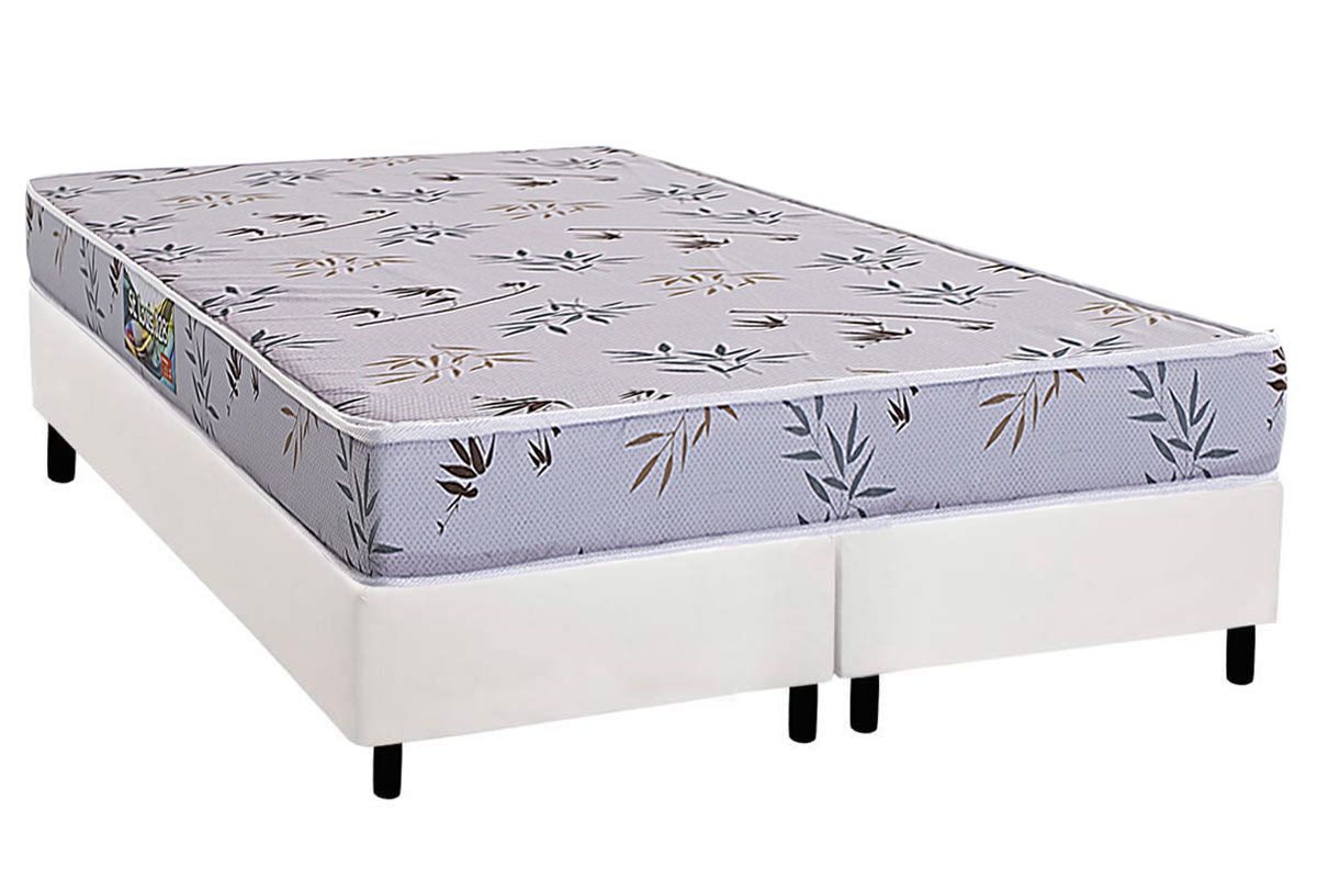 Cama Box CRC +Colchão Espuma D28 St Louis Herval