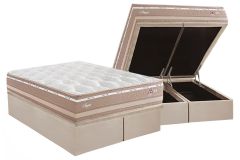 Cama Box Baú Filhão +Colchão Molas Angres Herval
