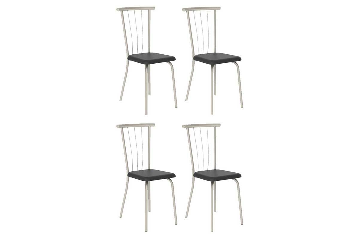 Cadeira Sala de Jantar 154 Aço Kit 4 Uni - Carraro