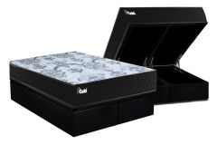 Cama Box Baú Filhão +Colchão Molas Life Gold Paropas