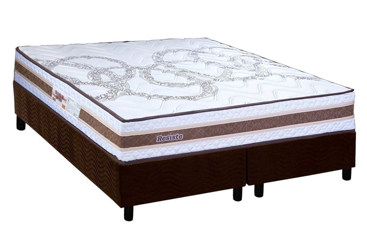 Cama Box CRC +Colchão Ortopédico Resiste Hotel Paropas