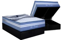 Cama Box Baú Filhão +Colchão Molas La Confort Paropas