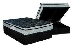 Cama Box Baú Filhão +Colchão D28 Conforto Firme Paropas