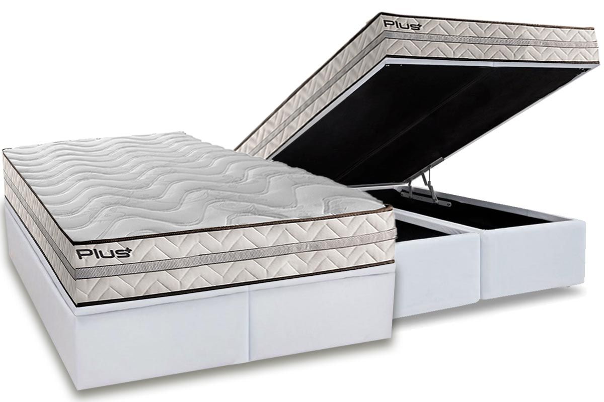 Cama Box Baú CRC +Colchão D33 Pasquale Paropas