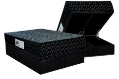 Cama Box Baú Filhão +Colchão Ortopédico Gold Paropas
