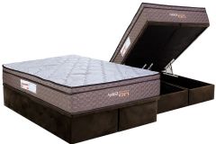 Cama Box Baú Filhão +Colchão c/Massagem Aplause Paropas