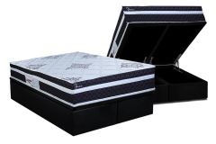 Cama Box Baú Filhão +Colchão Molas Basic Paropas