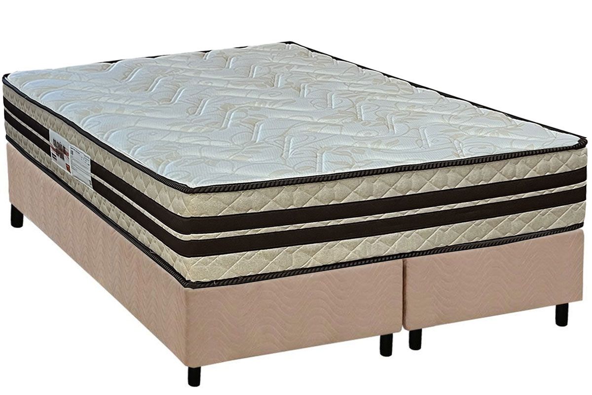 Cama Box CRC +Colchão Ortopédico Confort Paropas