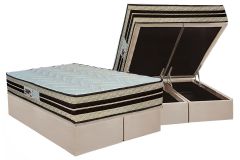 Cama Box Baú Filhão +Colchão Ortopédico Confort Paropas