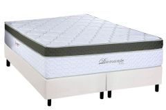 Cama Box Filhão +Colchão Molas Diamante Paropas