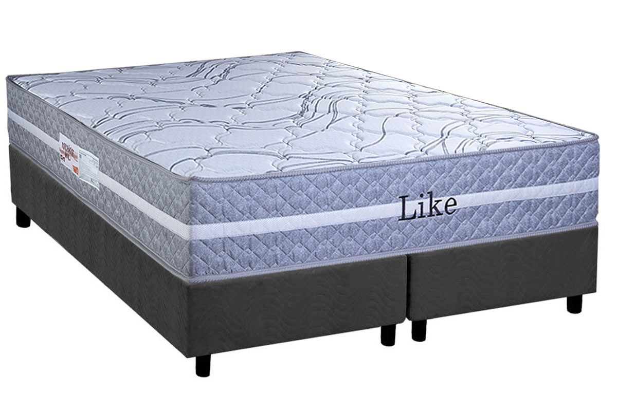 Cama Box CRC +Colchão Molas Like Paropas