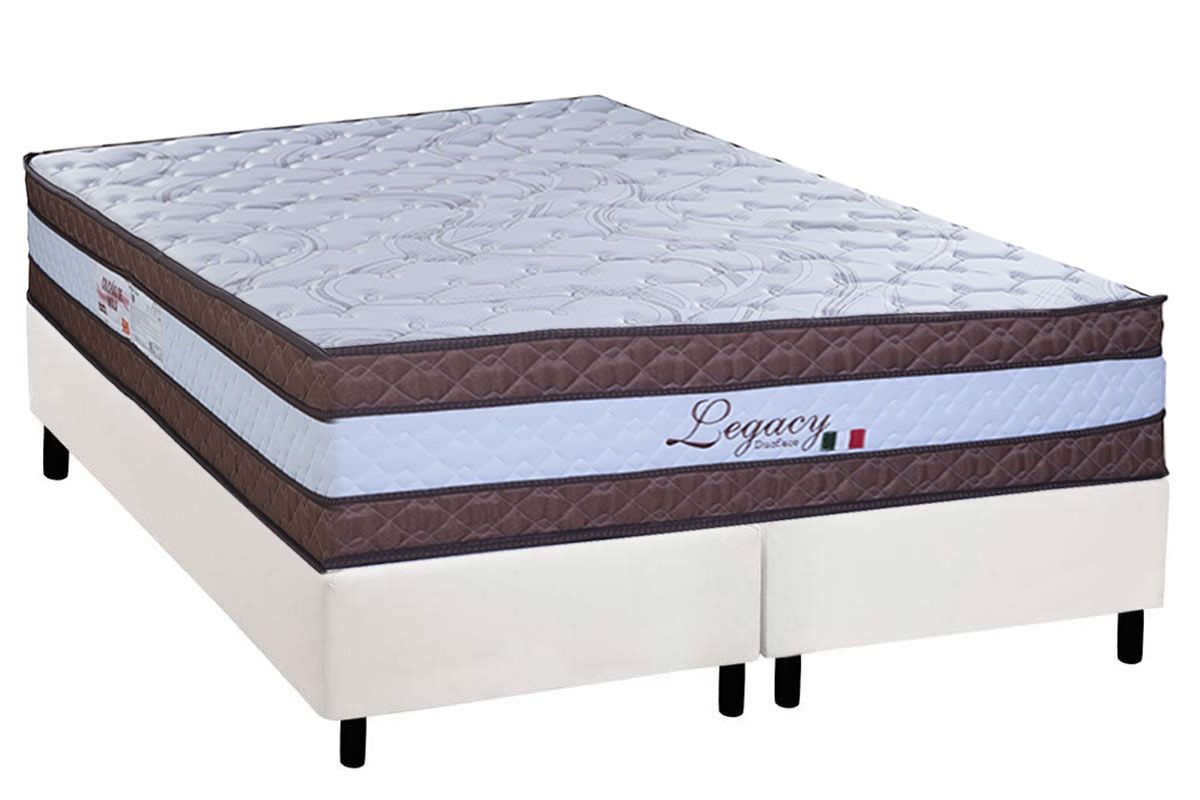 Cama Box CRC +Colchão Molas Legacy Paropas