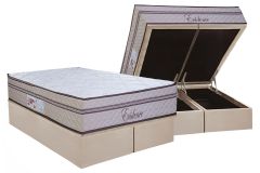 Cama Box Baú Filhão +Colchão Molas Evidence Paropas