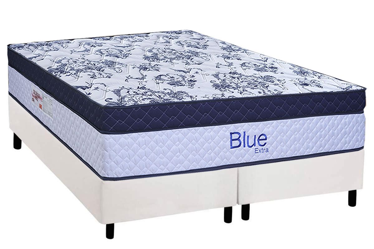 Cama Box CRC +Colchão Molas Blue Paropas