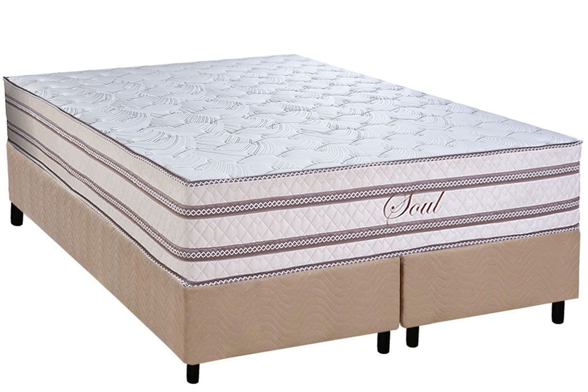 Cama Box CRC +Colchão Molas Soul Paropas