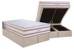 Cama Box Baú Filhão +Colchão Molas Soul Paropas
