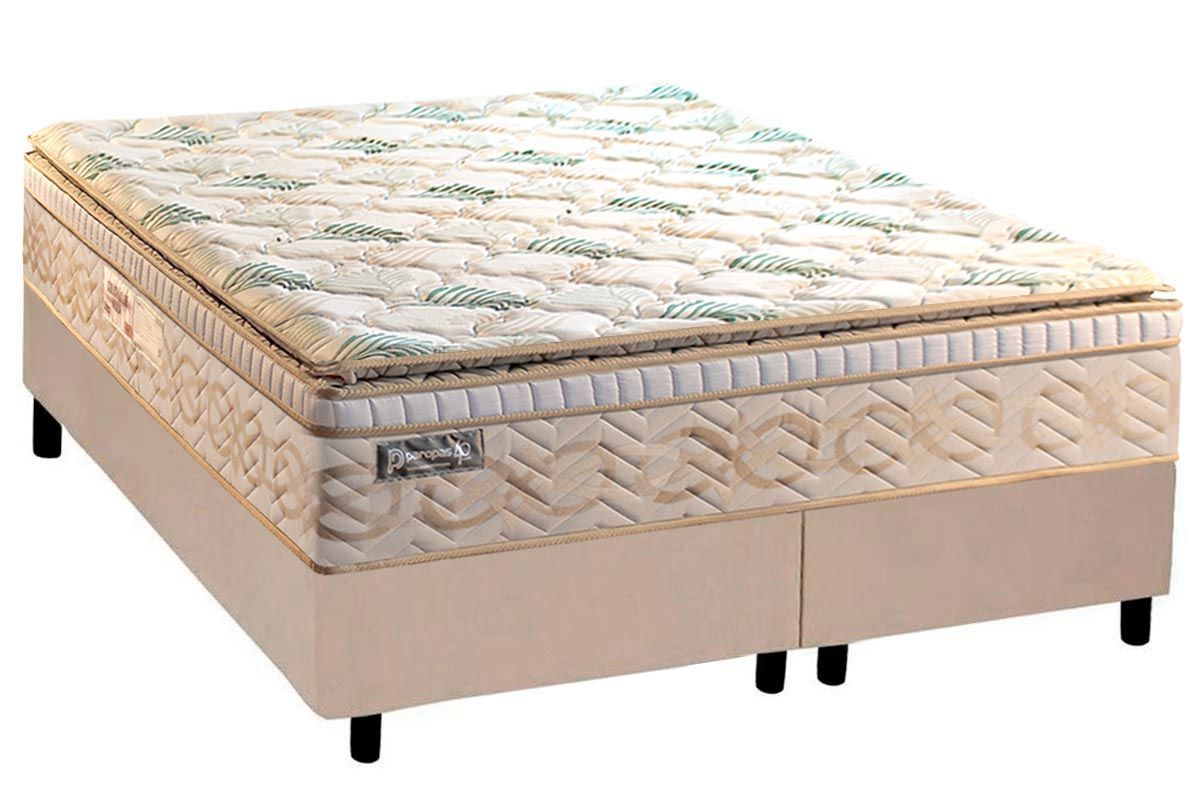 Cama Box CRC +Colchão Molas Eco Bamboo Paropas
