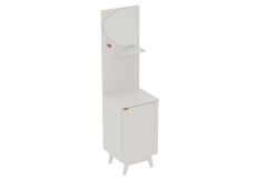 Conjunto Banheiro c/Pés BN3684 s/ Cuba c/1 Porta e Espelho Tecno Mobili
