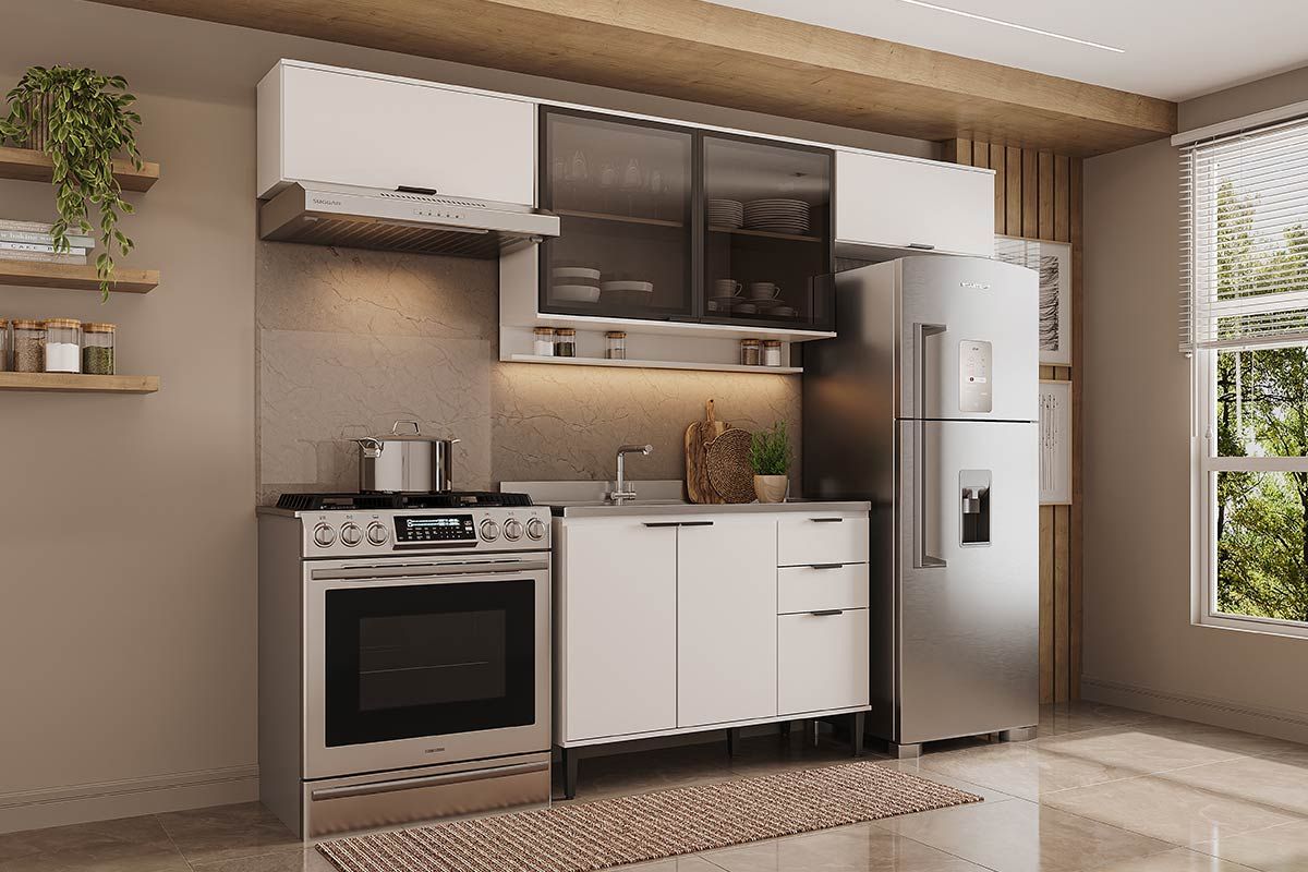 Cozinha Completa Carraro 4 Peças Alpha C4P182