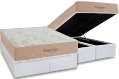 Cama Box Baú Filhão +Colchão Molas Supreme Inovaflex
