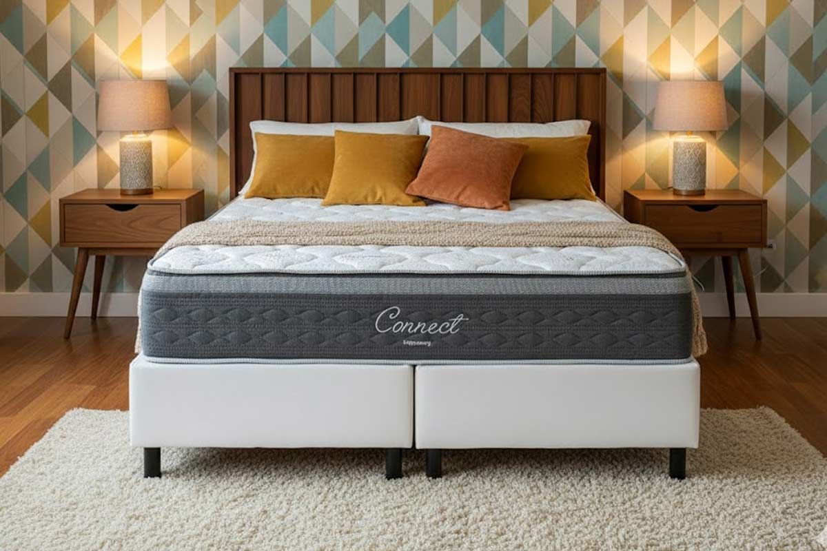 Cama Box CRC +Colchão Molas Connect Kappesberg