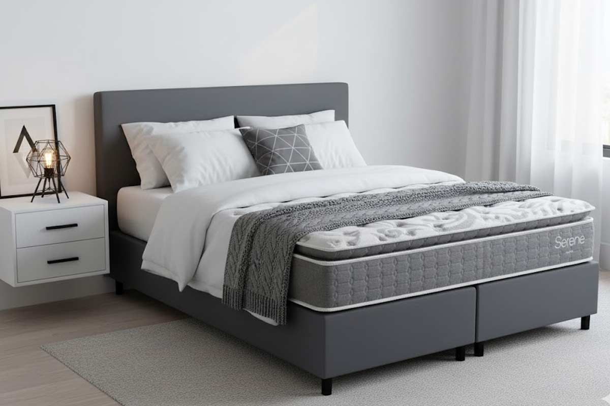Cama Box Filhão +Colchão Molas Serene Kappesberg